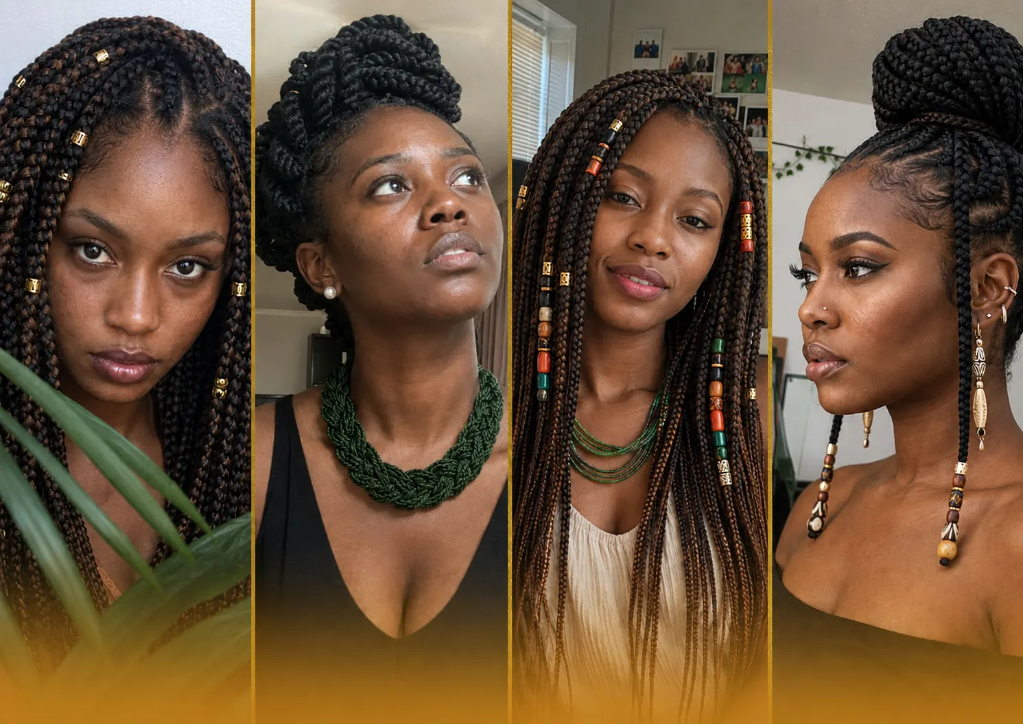 Alumnas con trenzas africanas hechas con el método
